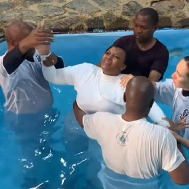 Palesa Madisakwane gets baptised