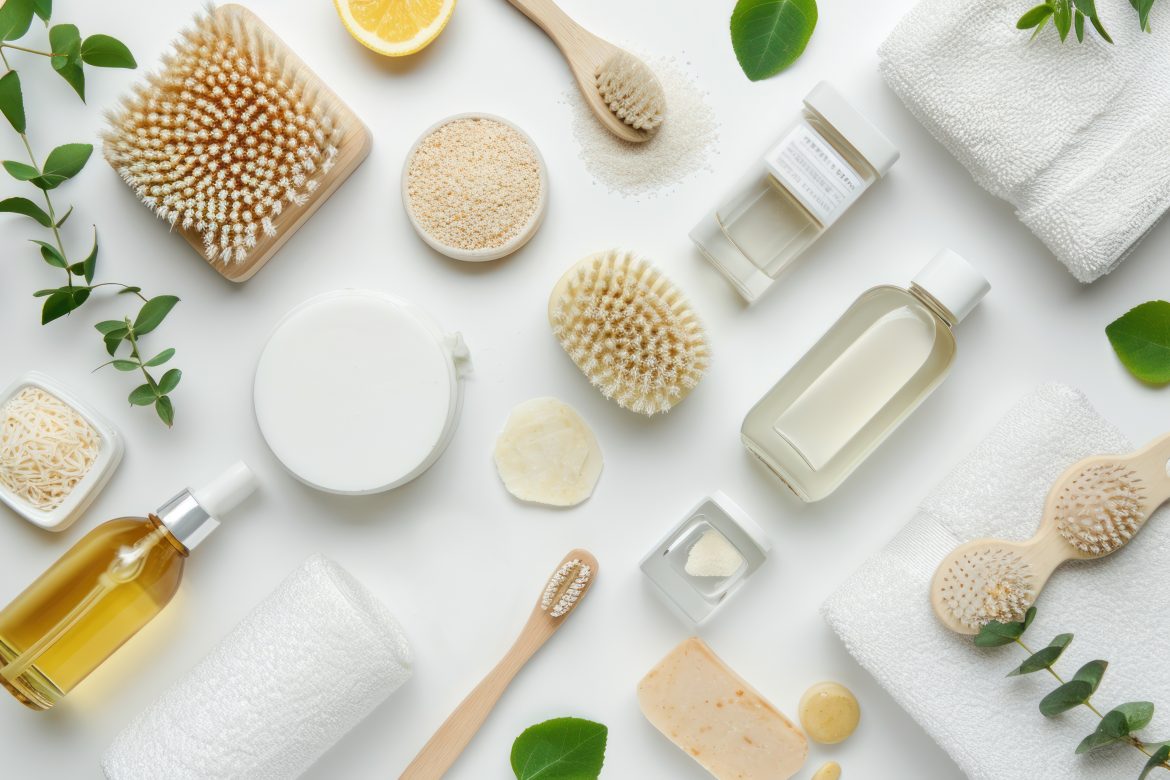 toothbrush and washcloth