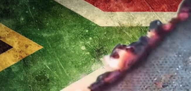 SA flag burns