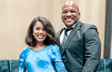 Bongi Mbonambi and wife