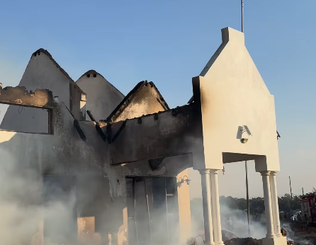 WATCH: Popular Skeem Saam star’s house burns down