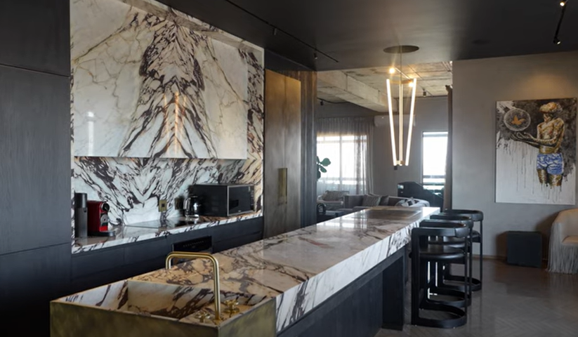 South African DJ and music producer Black Coffee revealed that he had completed the work on his Johannesburg penthouse suite.