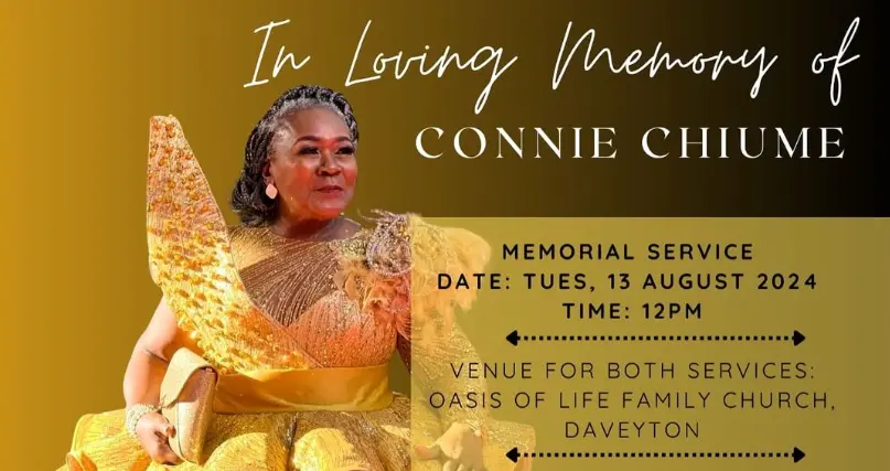 Connie Chiume memorial service