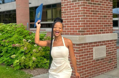 Actress Botlhale Boikanyo graduates in the US