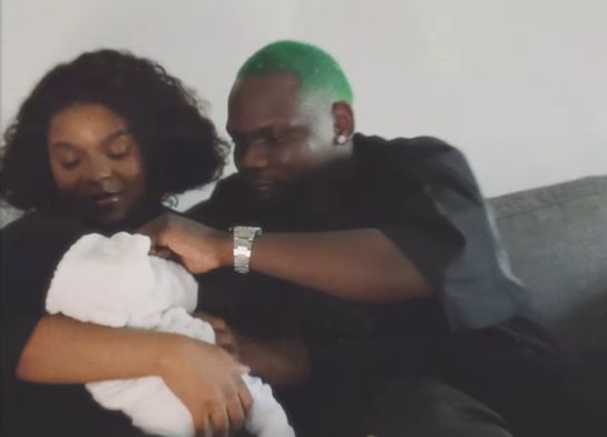 Blxckie and his partner celebrate the birth of their baby