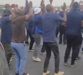 BMW workers protest