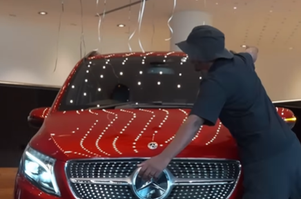 "Husbands are up," Dr Musa shows off his new V Class