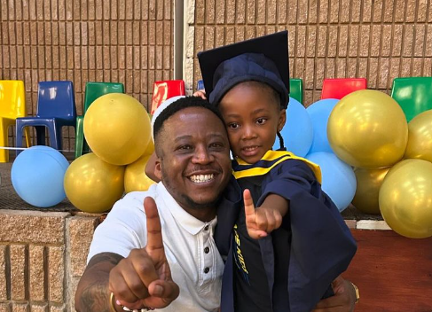 Thabo Smol celebrates daughter's graduation as she prepares for Grade 1