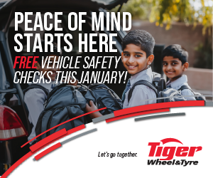 Tiger Wheel & Tyre FREE vehicle safety check this January