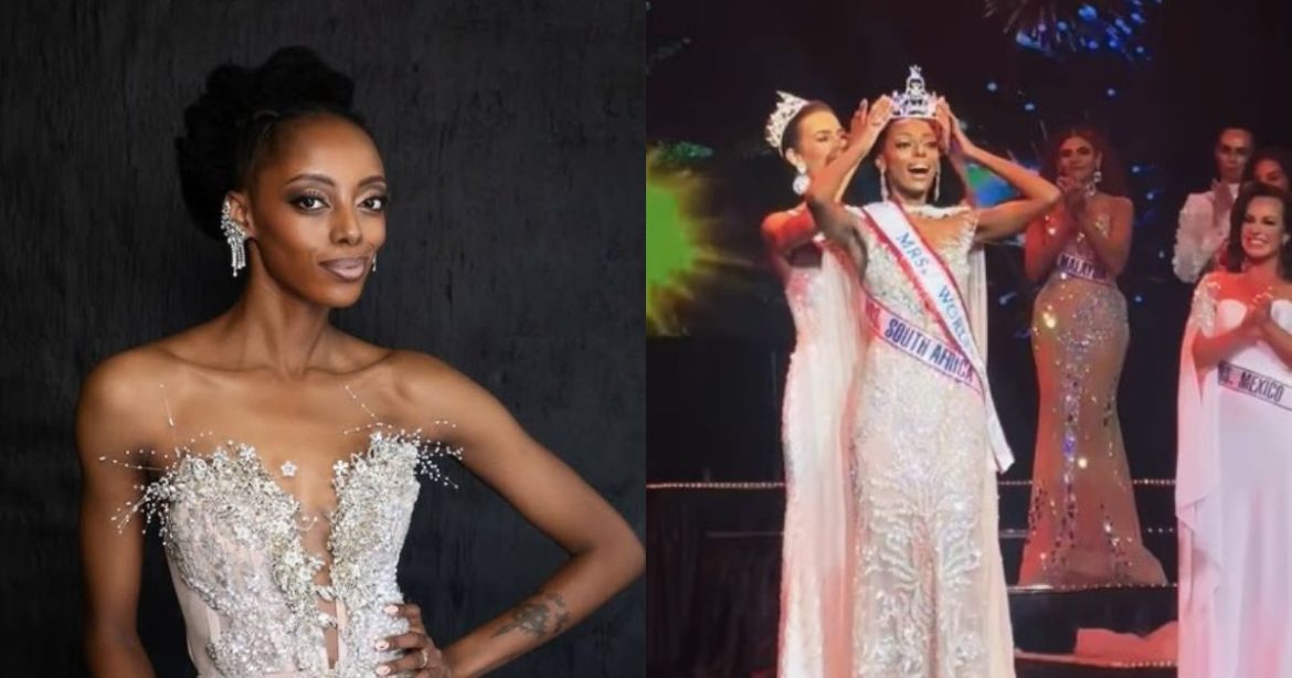 Tshego Gaelae makes history as first black woman to win Mrs. World 