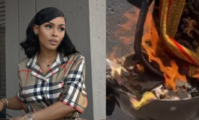 Kefilwe Mabote explains why she burnt her Versace clothes