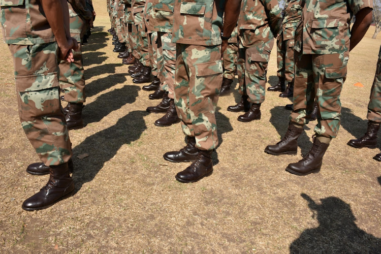 SANDF soldiers in uniform