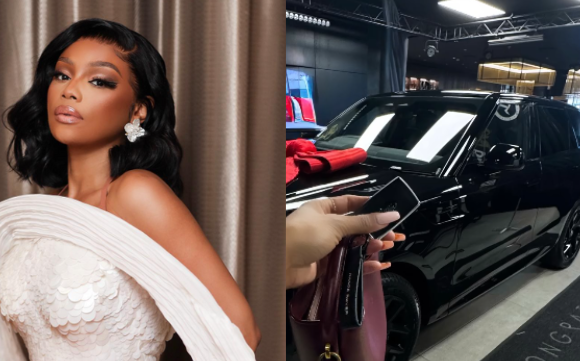 Bonang flaunts her new luxury car
