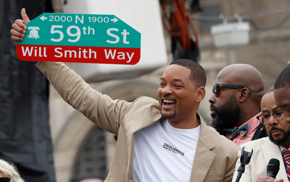 Will Smith celebrates street named in his honor in West Philadelphia