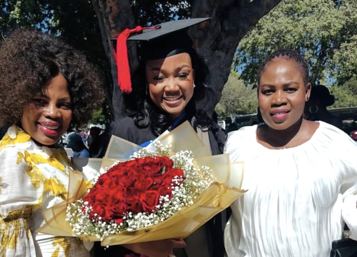 Winnie Ntshaba beams with pride as sister graduates