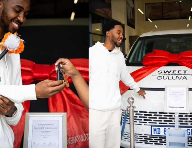 BBMzansi's Sweet Guluva celebrates car gift amidst record-breaking season viewership