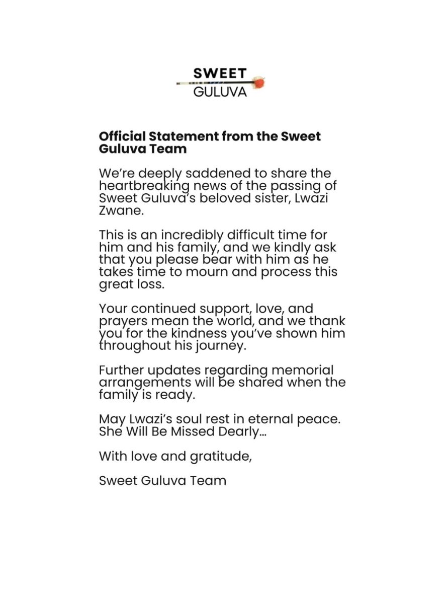 Sweet Guluva mourns the loss of his sister