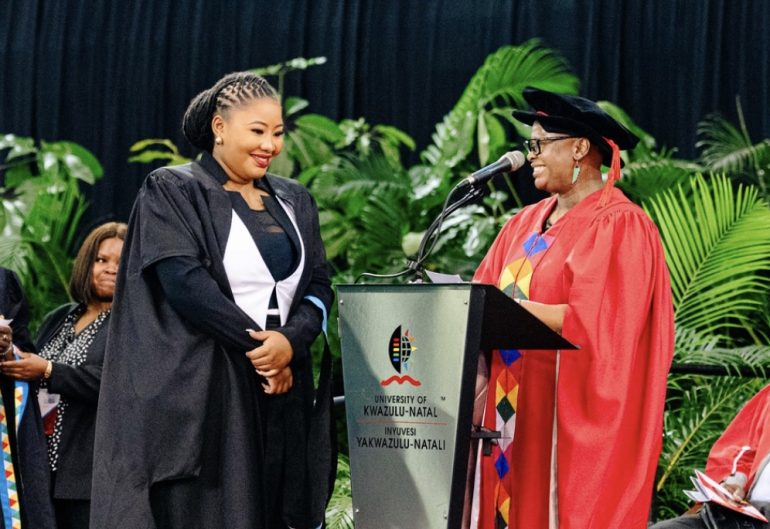 Mpilo Mseleku graduates with a Bachelor of Social Science degree