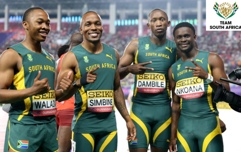 SA sprinters shine with double gold at World Relays in China