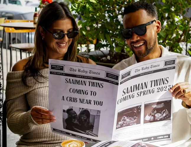 Chad Saaiman and wife Savannah are expecting twins