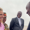 A military officer chewing gum while standing in front of President Ramaphosa goes viral
