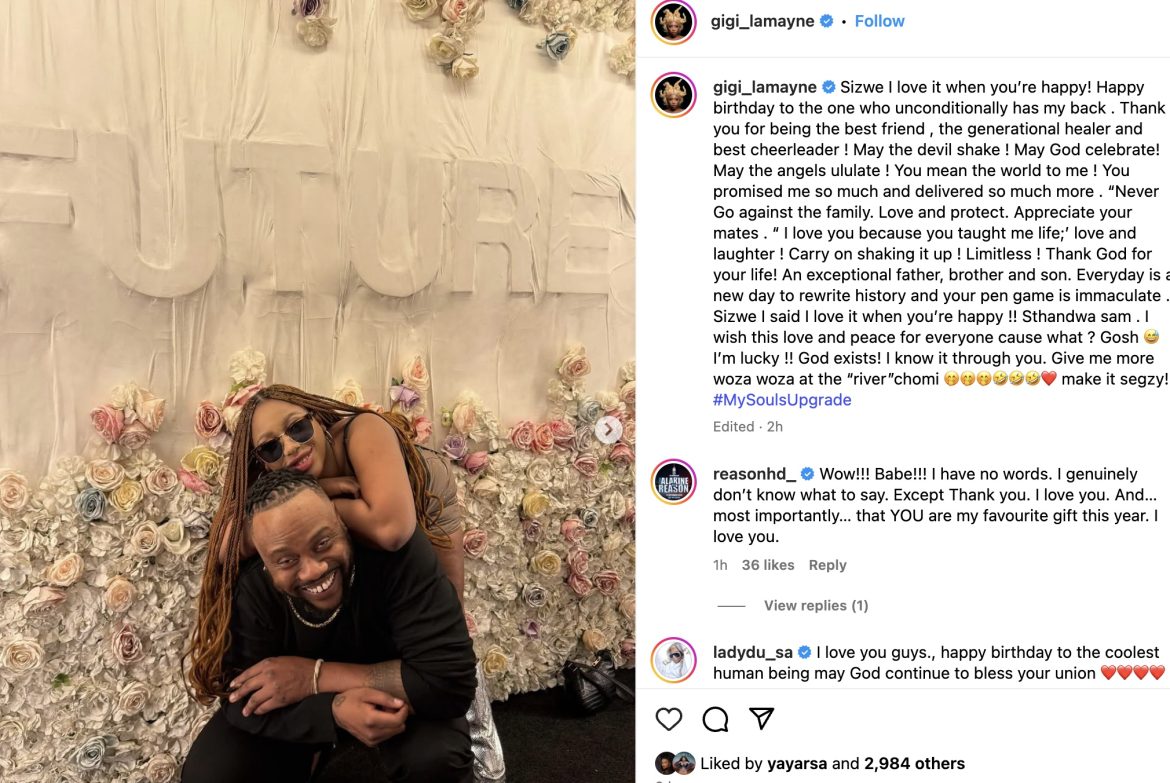 ‘God exists through you’ - Gigi gushes over partner Reason