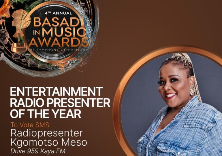 Kgomotso Meso nominated for 2025 Basadi in Music Awards