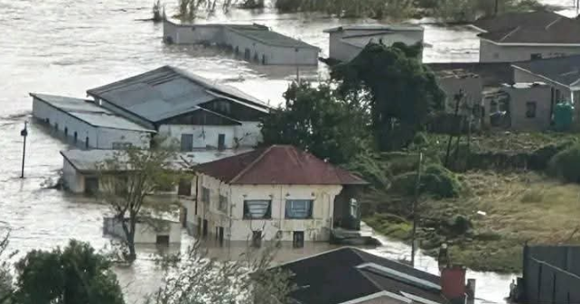 Flooded area in Eastern Cape