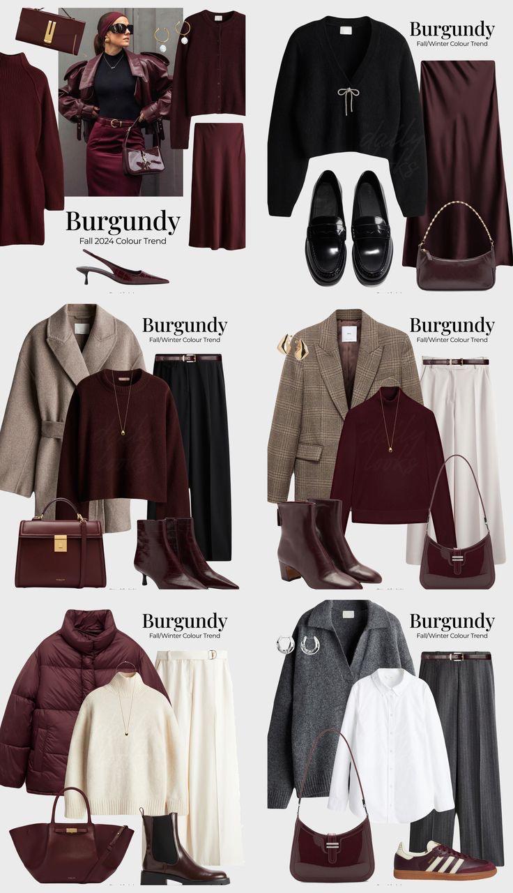Burgundy items