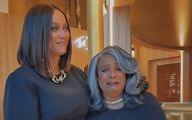 WATCH: Tyra Banks surprises her mother with a new ice cream shop