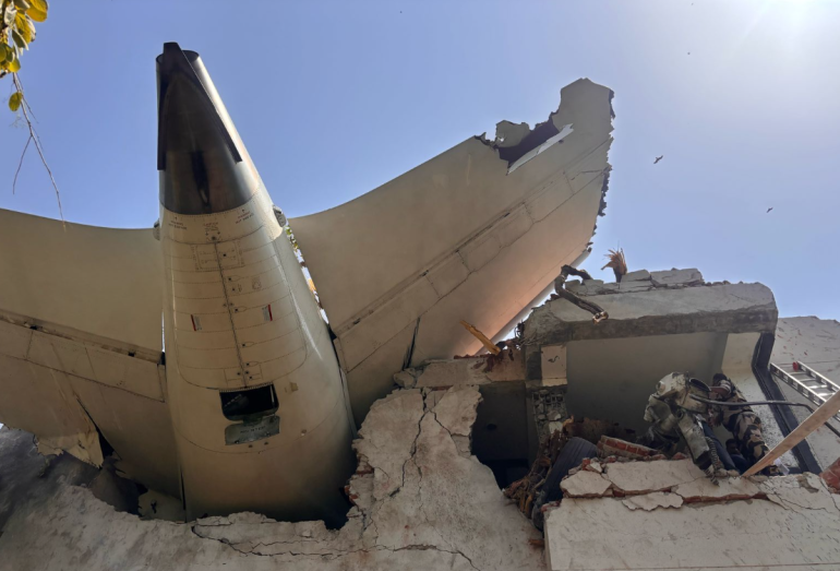 Air India plane with 242 on board crashes near Ahmedabad