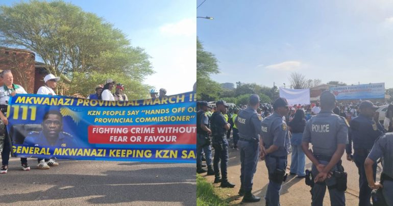 KZN marches in support of Commissioner Mkhwanazi