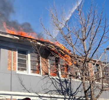 Germiston Home Affairs gutted by flames after violent protests 