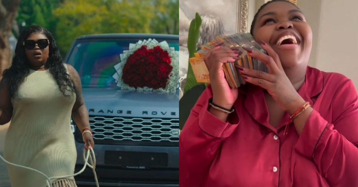 Gogo Maweni celebrates 39th birthday with a new Range Rover and a wad of cash