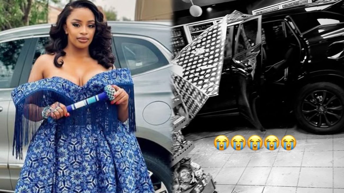 Cindy Makhathini crashes into Sasol garage: 'I’m grateful no one was hurt'