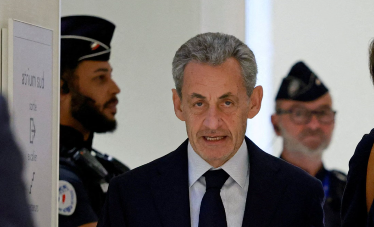 Nicolas Sarkozy begins five-year prison sentence in Paris