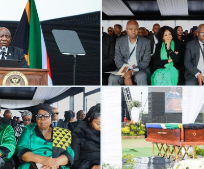 In pictures: Tears and tributes as Nathi Mthethwa is laid to rest
