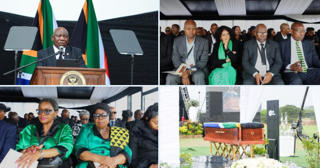 In Pictures: Tears and tributes as Nathi Mthethwa is laid to rest