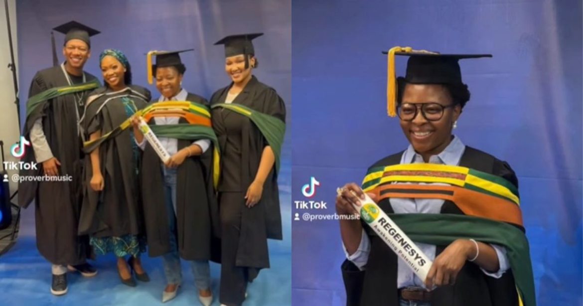 WATCH: ProVerb celebrates sister Lerato Mvelase as she graduates with her MBA
