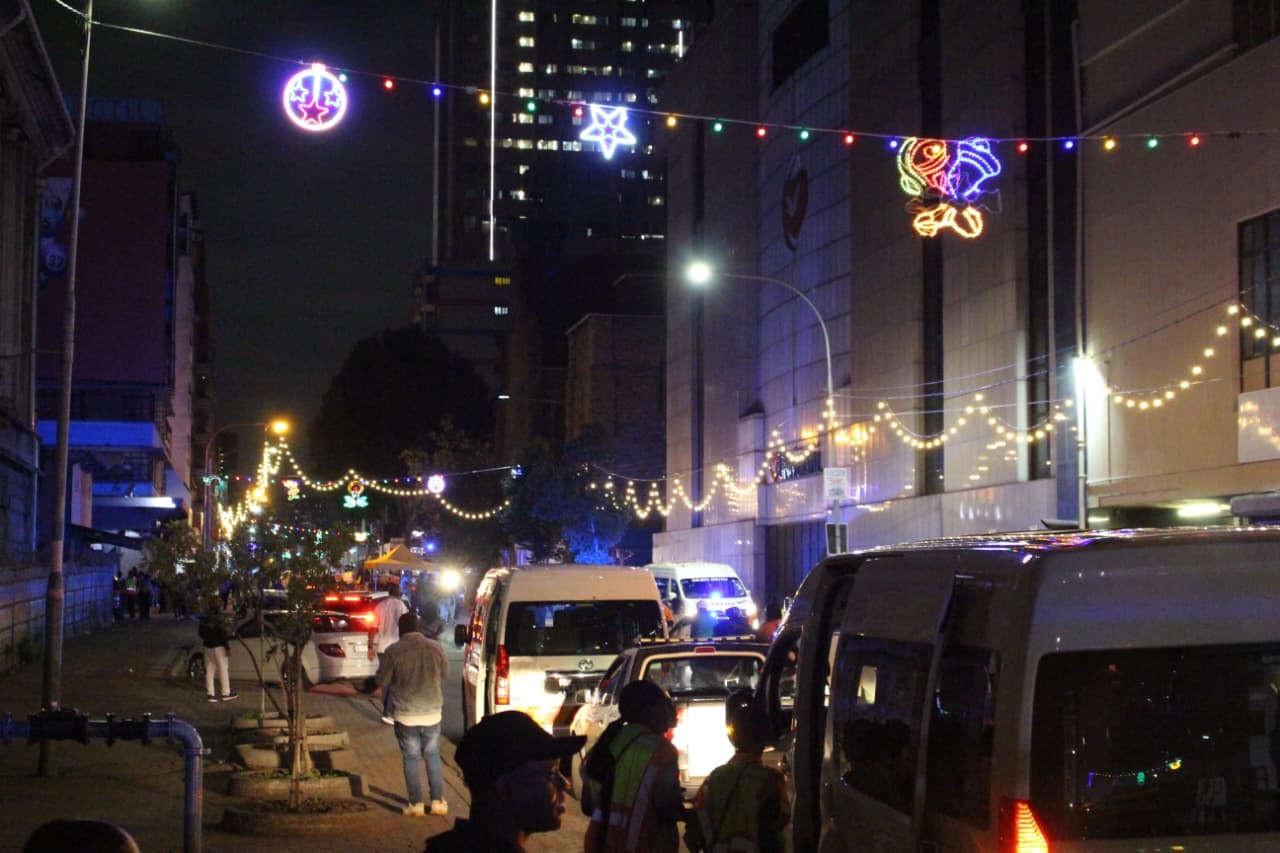 Johannesburg lights up the inner city for a safer, brighter festive Season