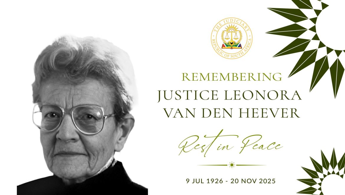 SA mourns passing of first woman judge Leonora van den Heever