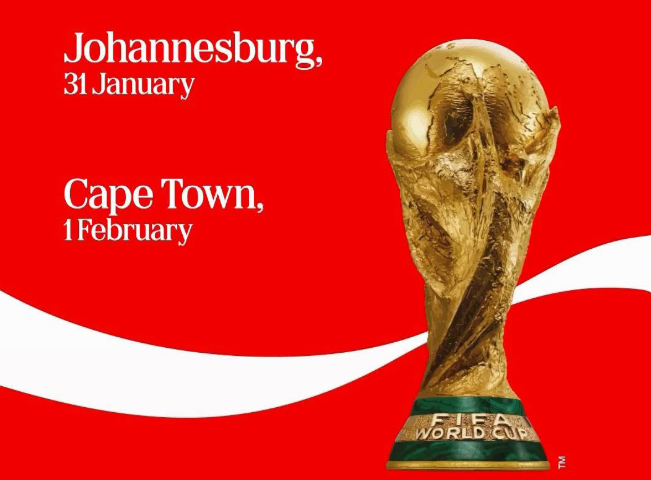 FIFA World Cup trophy comes to Pretoria as Bafana Bafana marks historic return