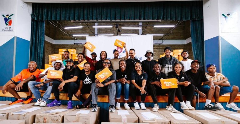 DJ Shimza breaks records with 3 000 pairs of school shoe donation