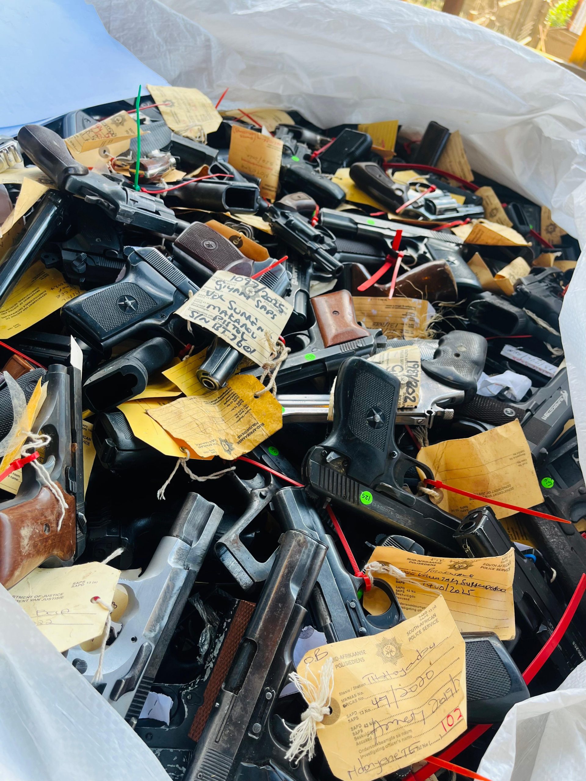 Police Destroy Over 13 000 Firearms Linked to Robberies, CIT Heists and GBV Cases