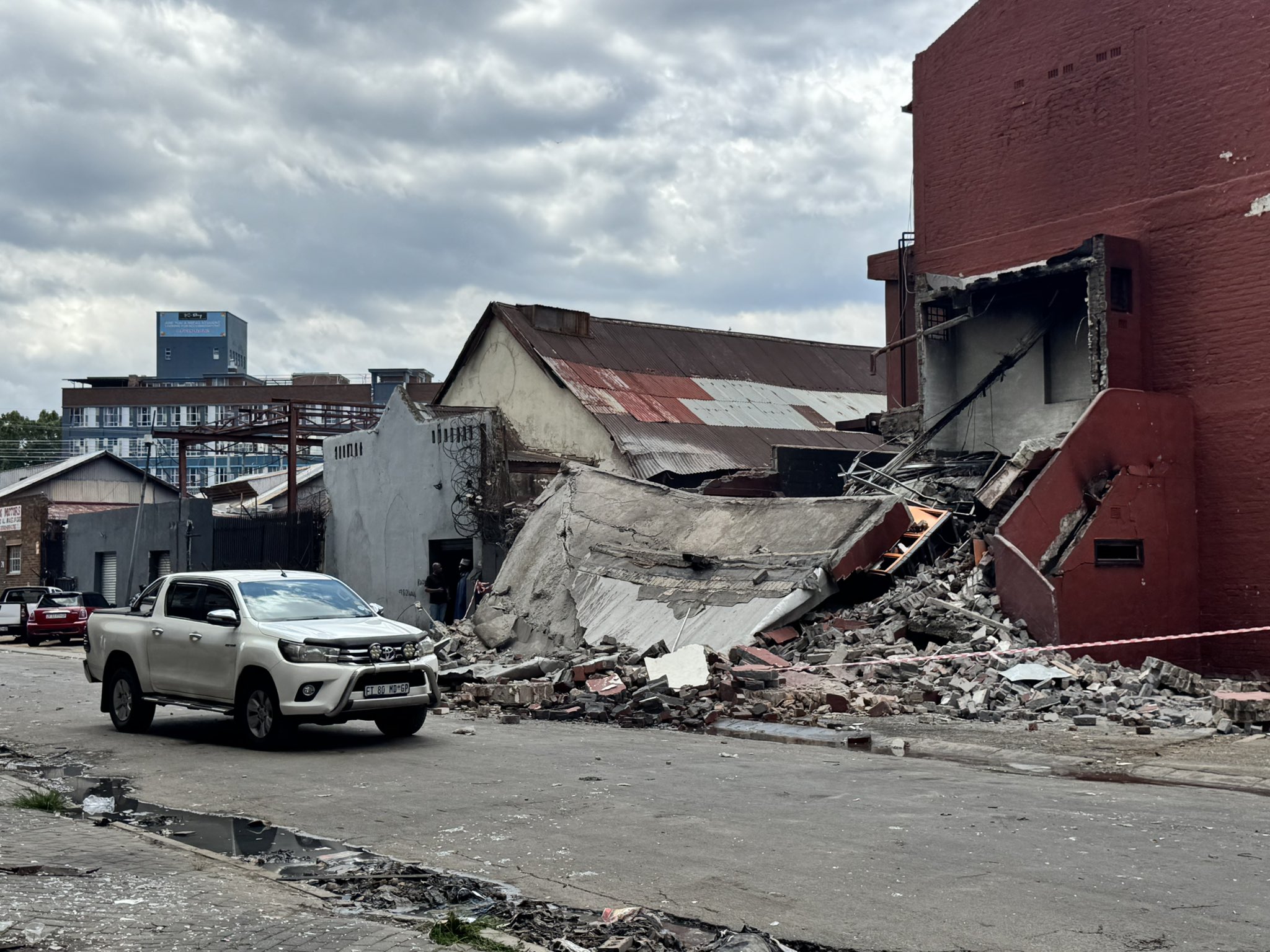 Four people sustain 3rd degree burns following a building explosion