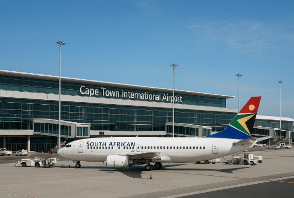 Fire at Cape Town International Airport disrupts international flights leaving commuters stranded 