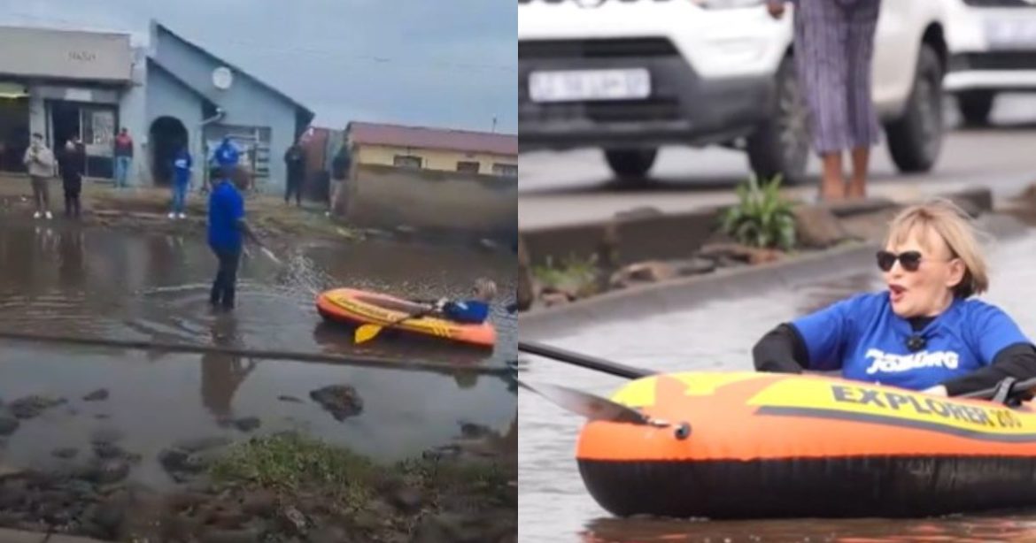 WATCH: Helen Zille called a ‘sgebengu’ over Soweto boat stunt