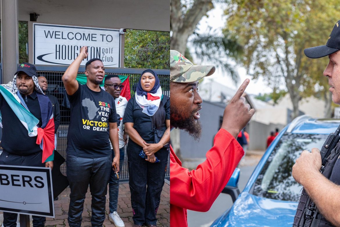 PICTURES: EFF demands apology from Houghton Golf Club over Palestinian flag ban