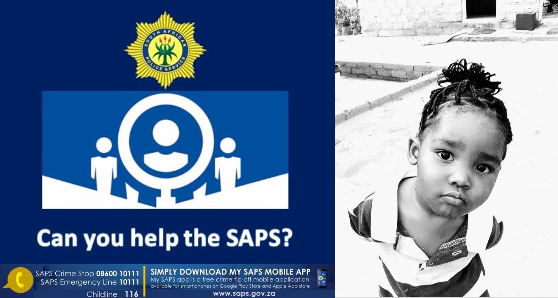 Family’s agony continues as 2-year-old Omphile remains missing 