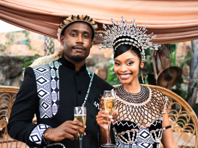 Inside the elegant lobola and umembeso celebration of actors Shalate Sekhabi and Wanda Zuma.